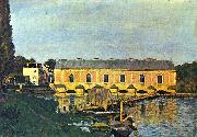 Alfred Sisley Maschinenhaus der Pumpe in Marly oil painting